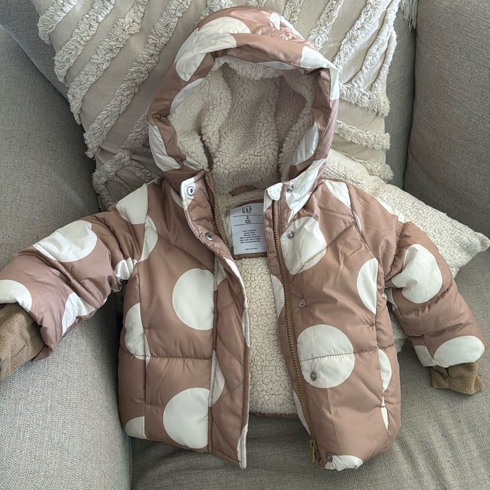 Baby Gap Puffer Jacket size 2T